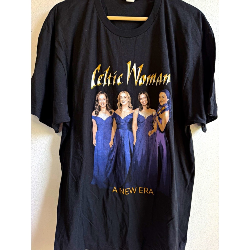 Tultex Celtic Woman A New Era Spring Tour 2026 Graphic Tee Black XL Cotton 202